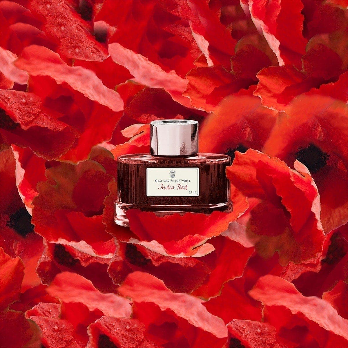 Graf von Faber-Castell, Ink Bottle, 75 ml, India Red