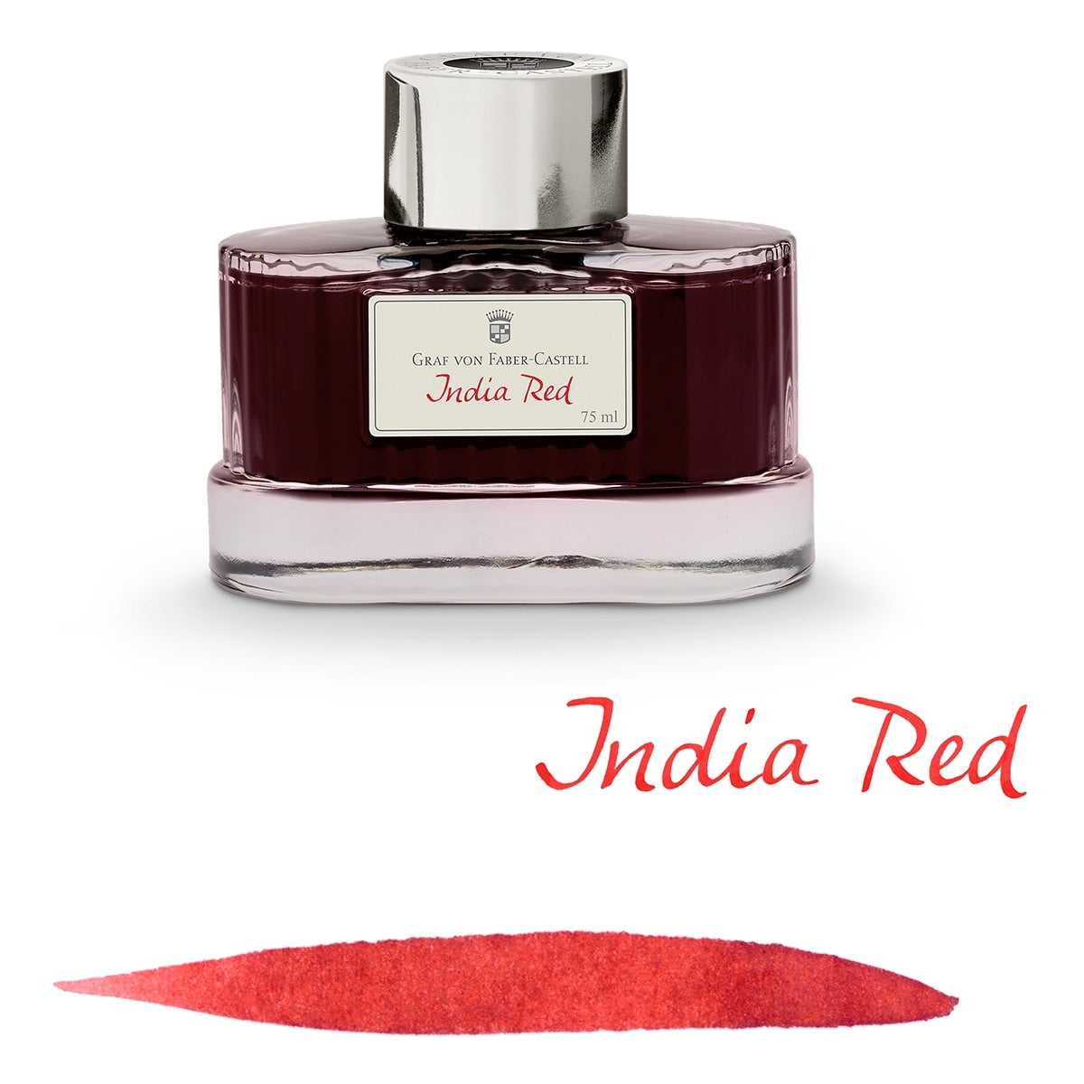 Graf von Faber-Castell, Ink Bottle, 75 ml, India Red