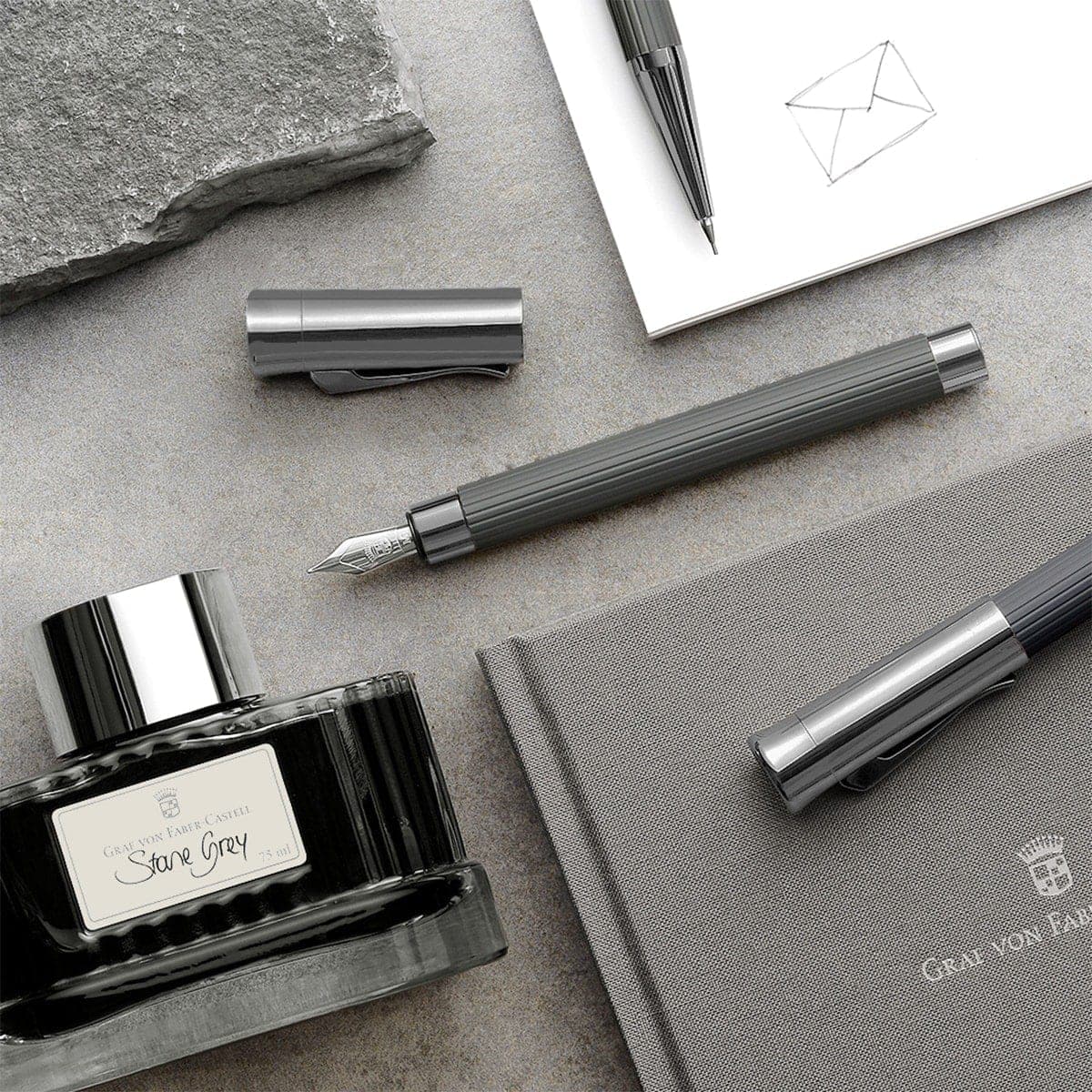 Graf von Faber-Castell, Tamitio Fountain Pen, Stone Grey