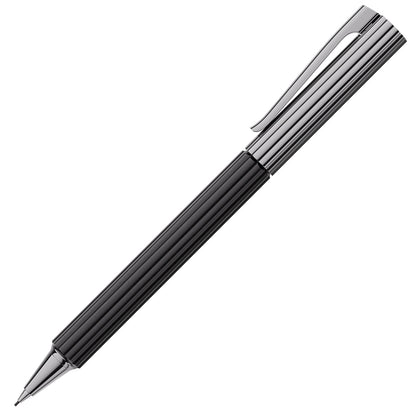 Graf von Faber-Castell Bloom Ebony Mechanical Pencil, ruthenium-plated, 0.5mm, black