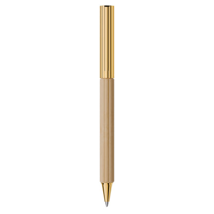 Graf von Faber-Castell Bloom Hornbeam Ballpoint Pen, gold-plated, cream