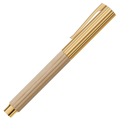 Graf von Faber-Castell Tintenroller Bloom Hainbuche, vergoldet, Tinte, creme