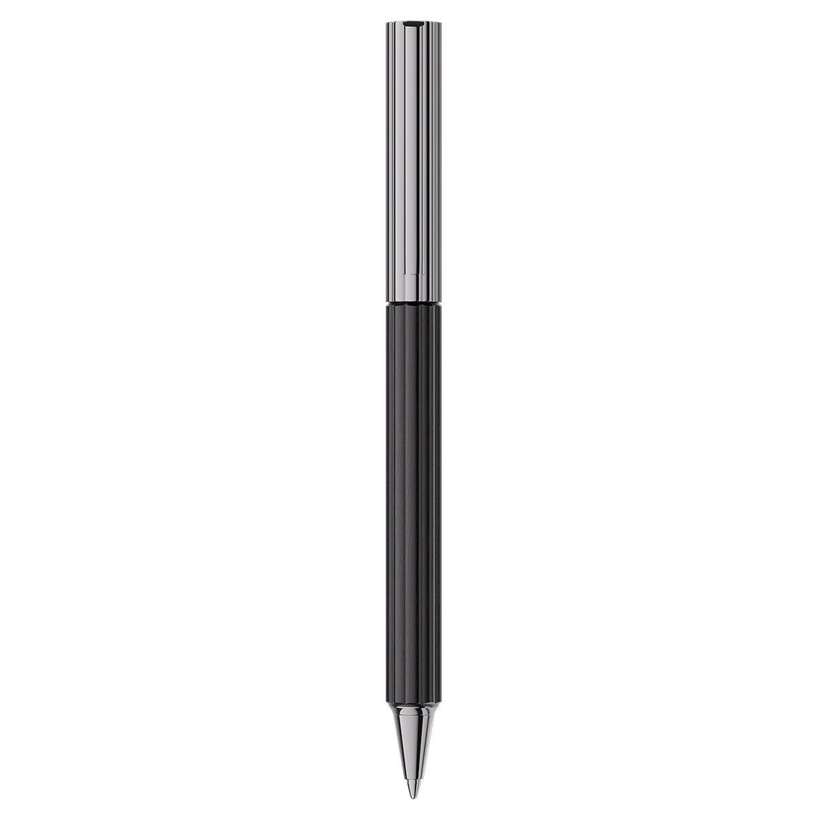 Graf von Faber-Castell Bloom Ebony Ballpoint Pen, ruthenium-plated, black