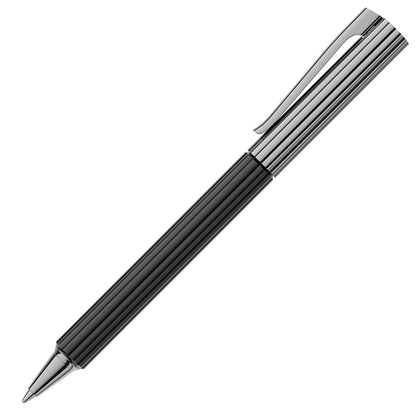Graf von Faber-Castell Bloom Ebony Ballpoint Pen, ruthenium-plated, black