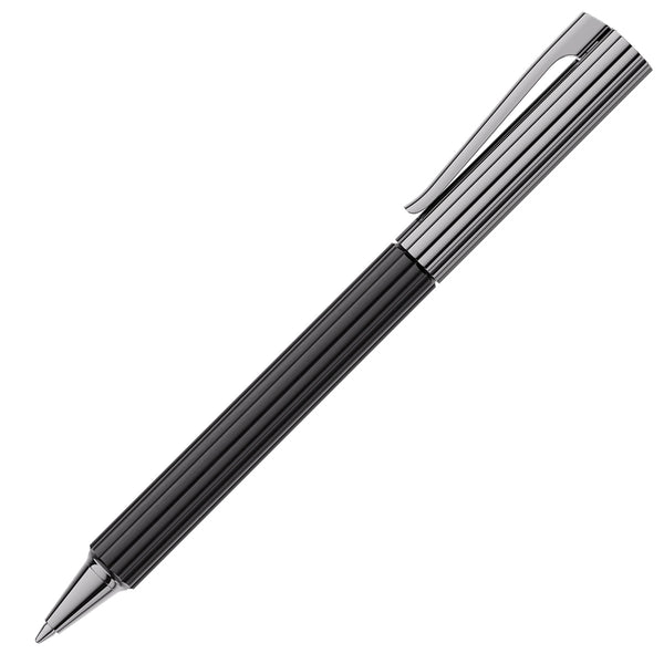 Graf von Faber-Castell Kugelschreiber Bloom Ebenholz, rutheniert, schwarz