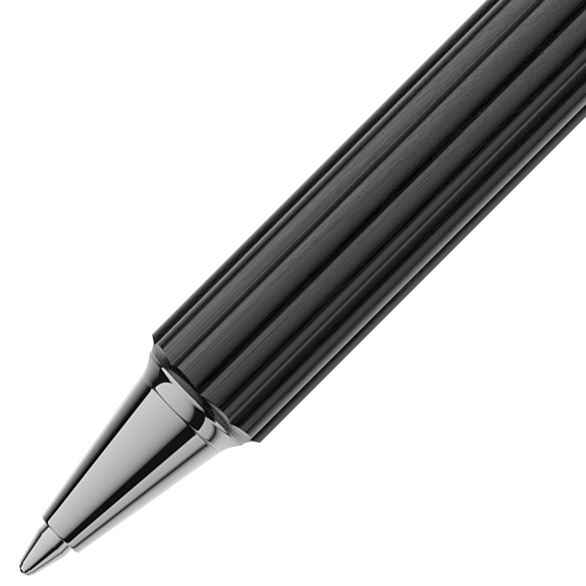 Graf von Faber-Castell Bloom Ebony Ballpoint Pen, ruthenium-plated, black