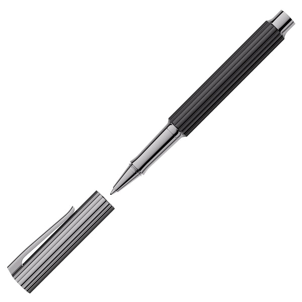 Graf von Faber-Castell Tintenroller Bloom Ebenholz, rutheniert, schwarz