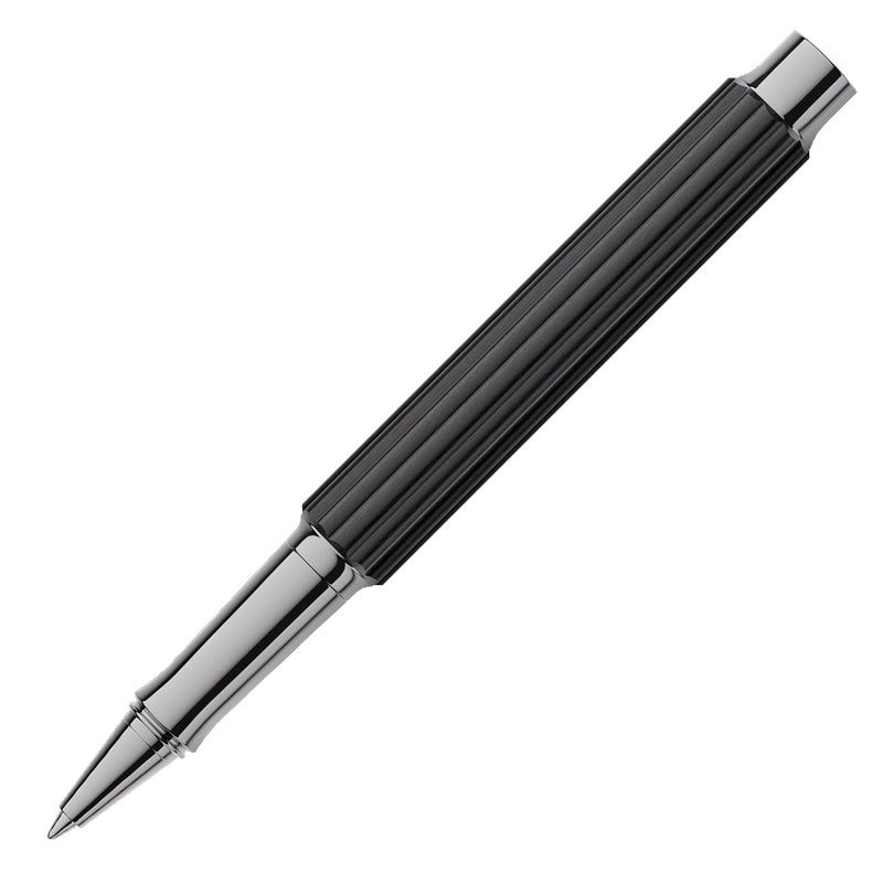 Graf von Faber-Castell Tintenroller Bloom Ebenholz, rutheniert, schwarz