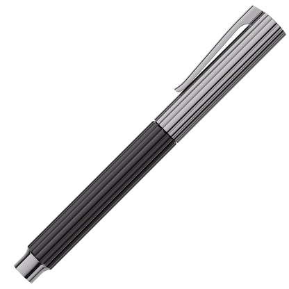 Graf von Faber-Castell Tintenroller Bloom Ebenholz, rutheniert, schwarz