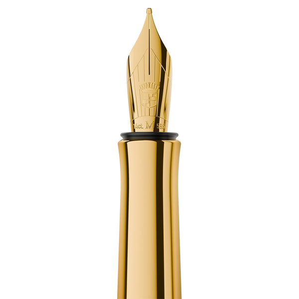 Graf von Faber-Castell Füller Bloom Hainbuche, vergoldet, 14Kt, creme