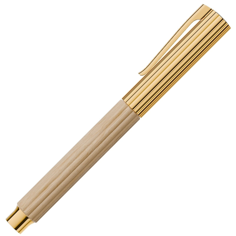 Graf von Faber-Castell Füller Bloom Hainbuche, vergoldet, 14Kt, creme