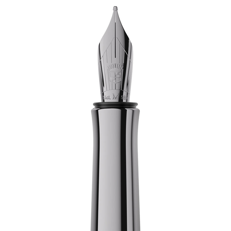 Graf von Faber-Castell Füller Bloom Ebenholz, rutheniert, 14Kt, schwarz