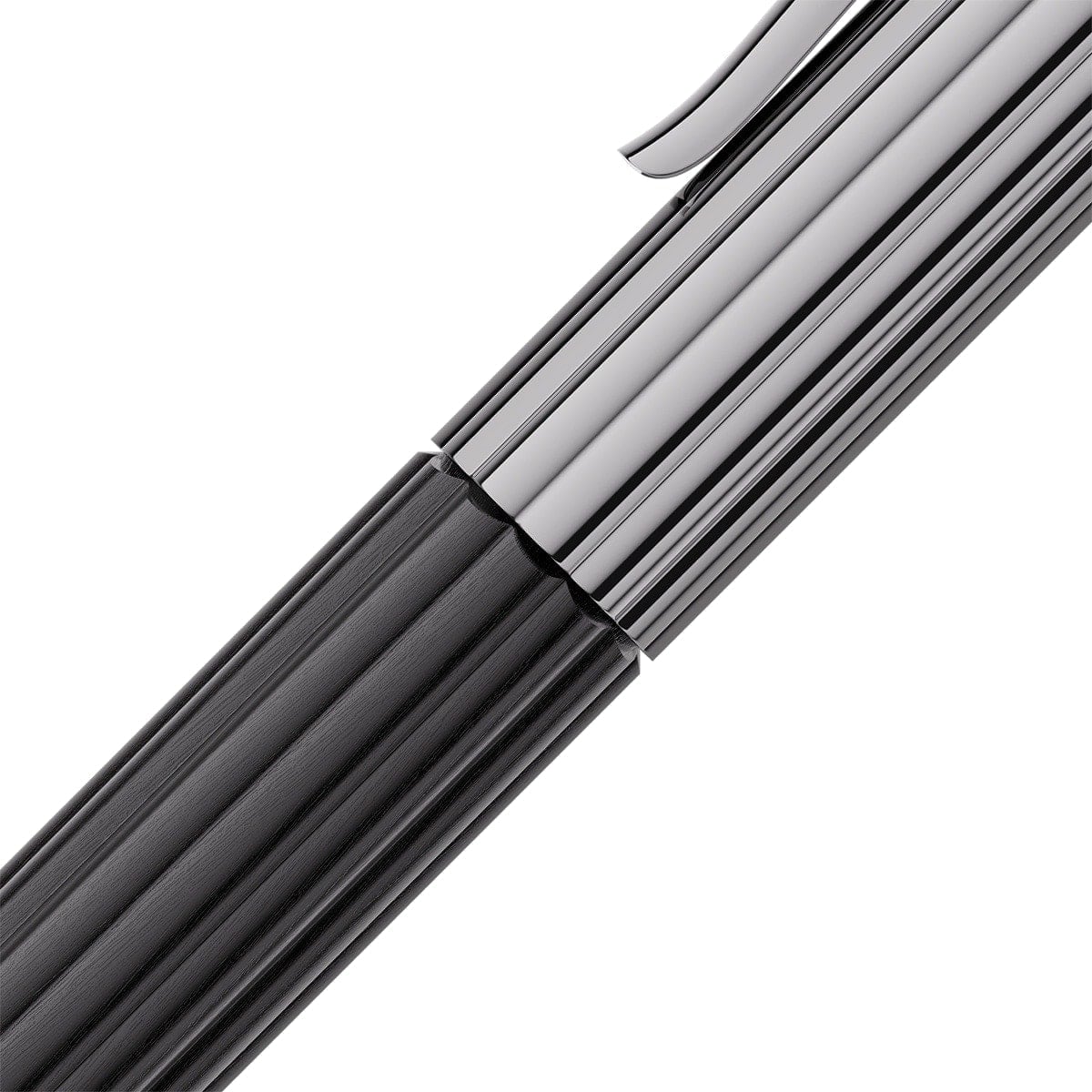 Graf von Faber-Castell Fountain Pen Bloom Ebony, ruthenium-plated, 14kt, black