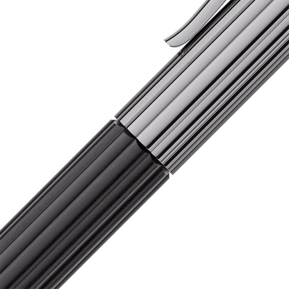 Graf von Faber-Castell Fountain Pen Bloom Ebony, ruthenium-plated, 14kt, black