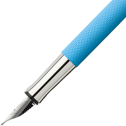 Graf von Faber-Castell, Füller Guilloche, 18K Feder, Gulf Blue