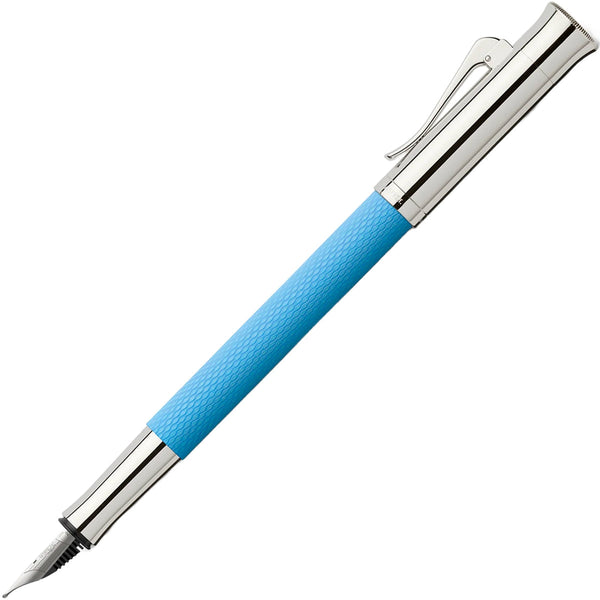 Graf von Faber-Castell, Füller Guilloche, 18K Feder, Gulf Blue
