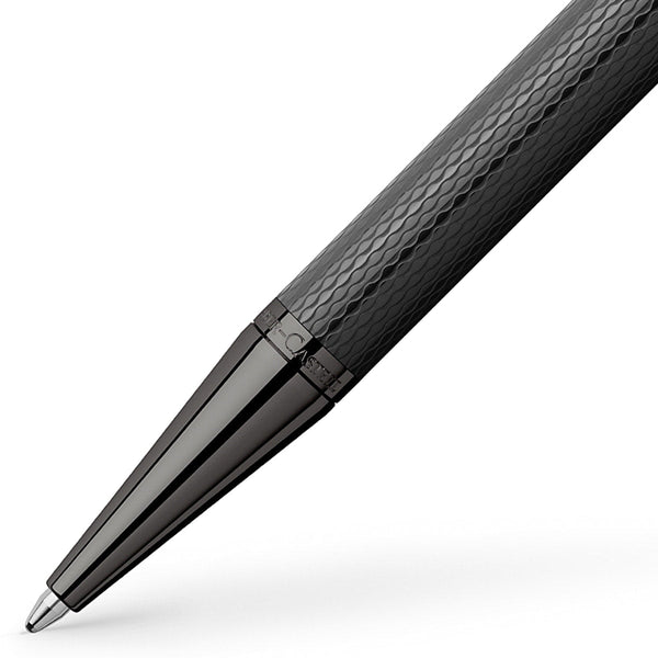 Graf von Faber - Castell Kugelschreiber, Guilloche Black Edition, schwarz - 2