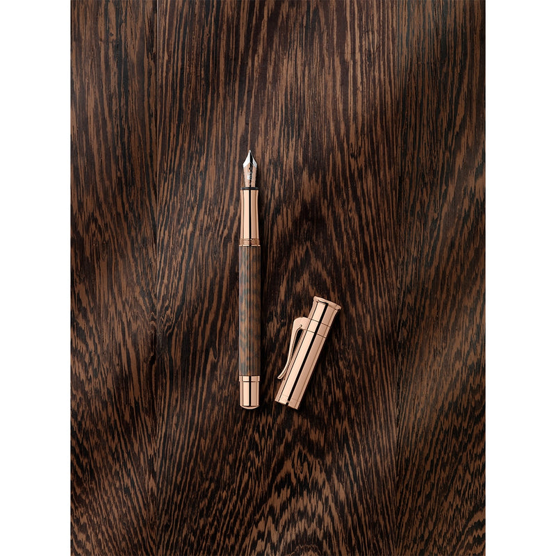 Graf von Faber-Castell Füller Classic Snake Wood Rose Gold, 18Kt, braun