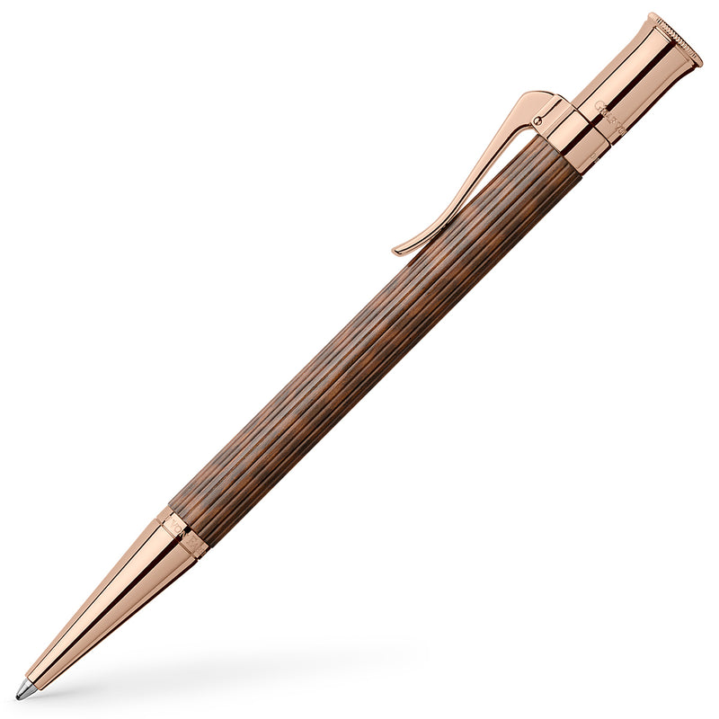 Graf von Faber-Castell Kugelschreiber Classic Snake Wood Rose Gold, 18Kt, braun