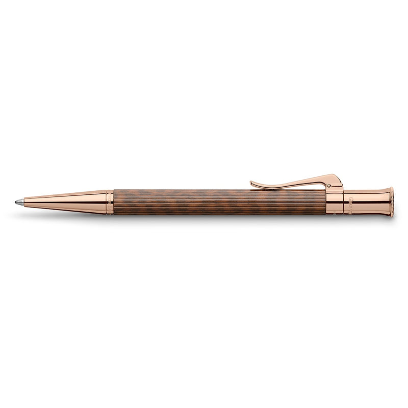 Graf von Faber-Castell Kugelschreiber Classic Snake Wood Rose Gold, 18Kt, braun