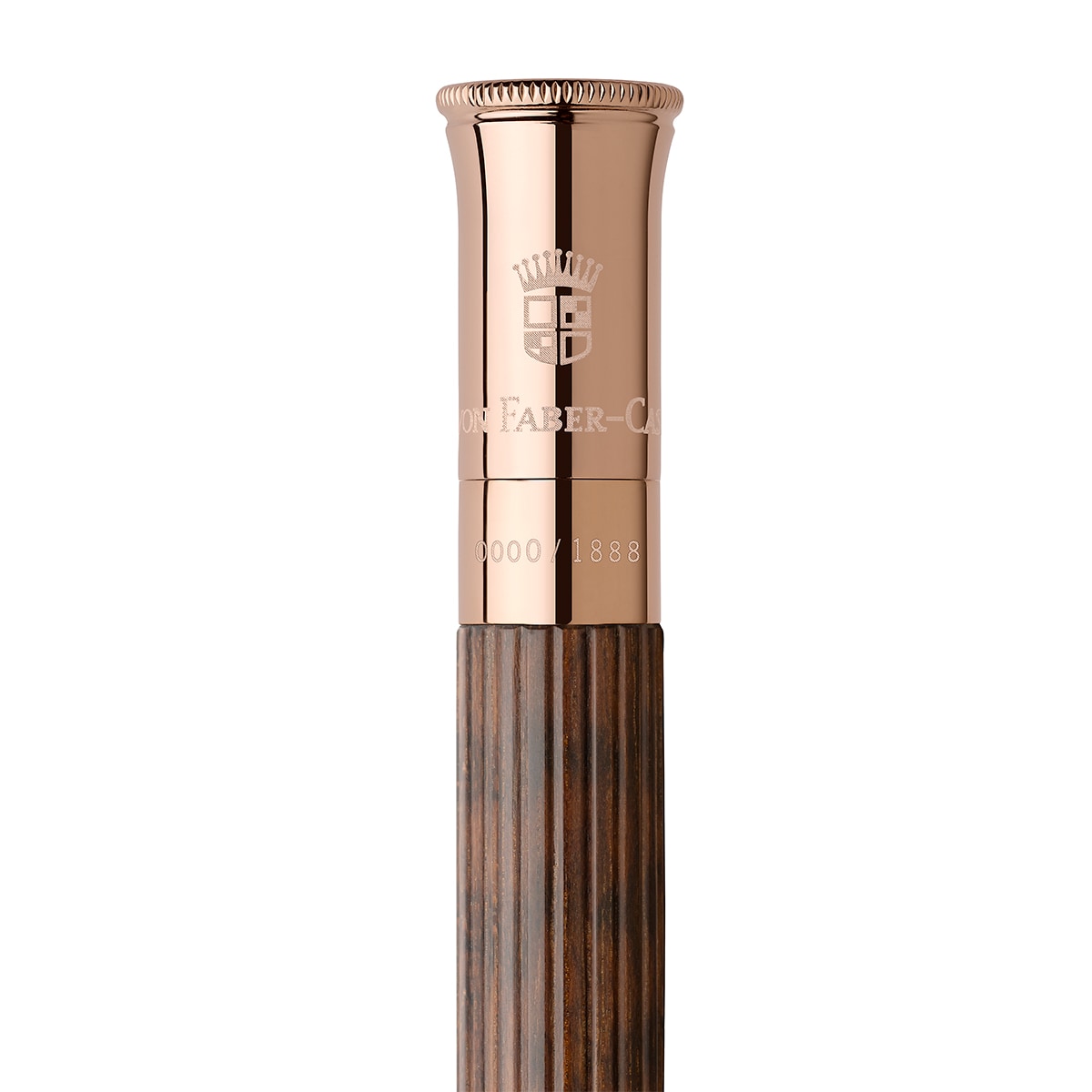Count von Faber-Castell Classic Snake Wood Rose Gold Ballpoint Pen, 18kt, brown