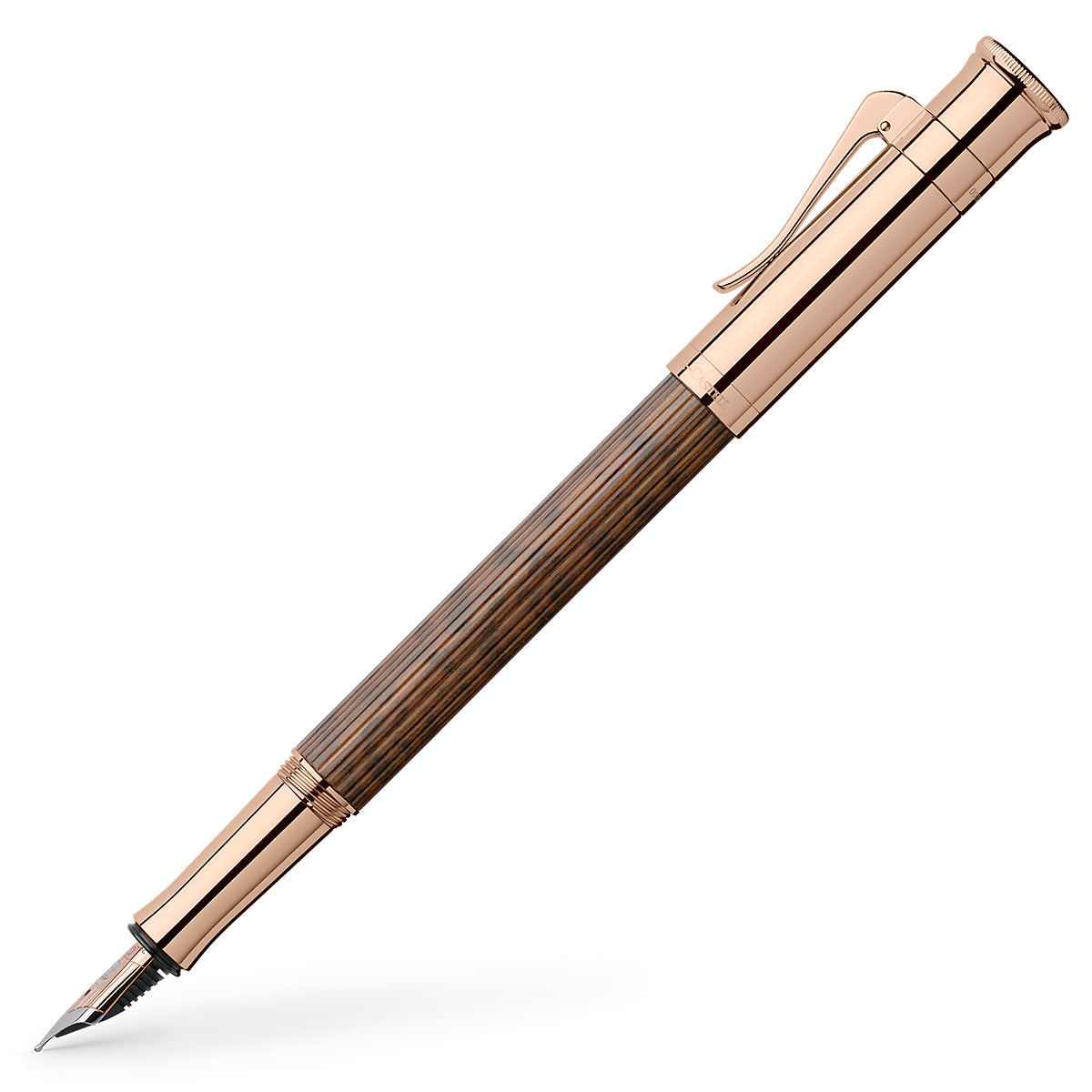 Graf von Faber-Castell Füller Classic Snake Wood Rose Gold, 18Kt, braun