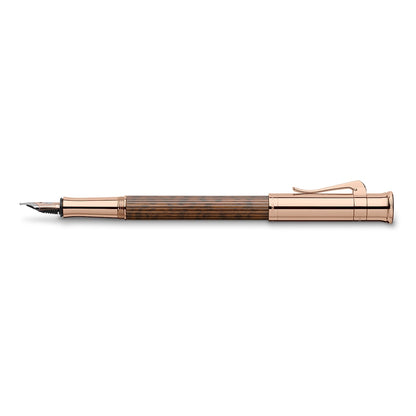 Graf von Faber-Castell Füller Classic Snake Wood Rose Gold, 18Kt, braun