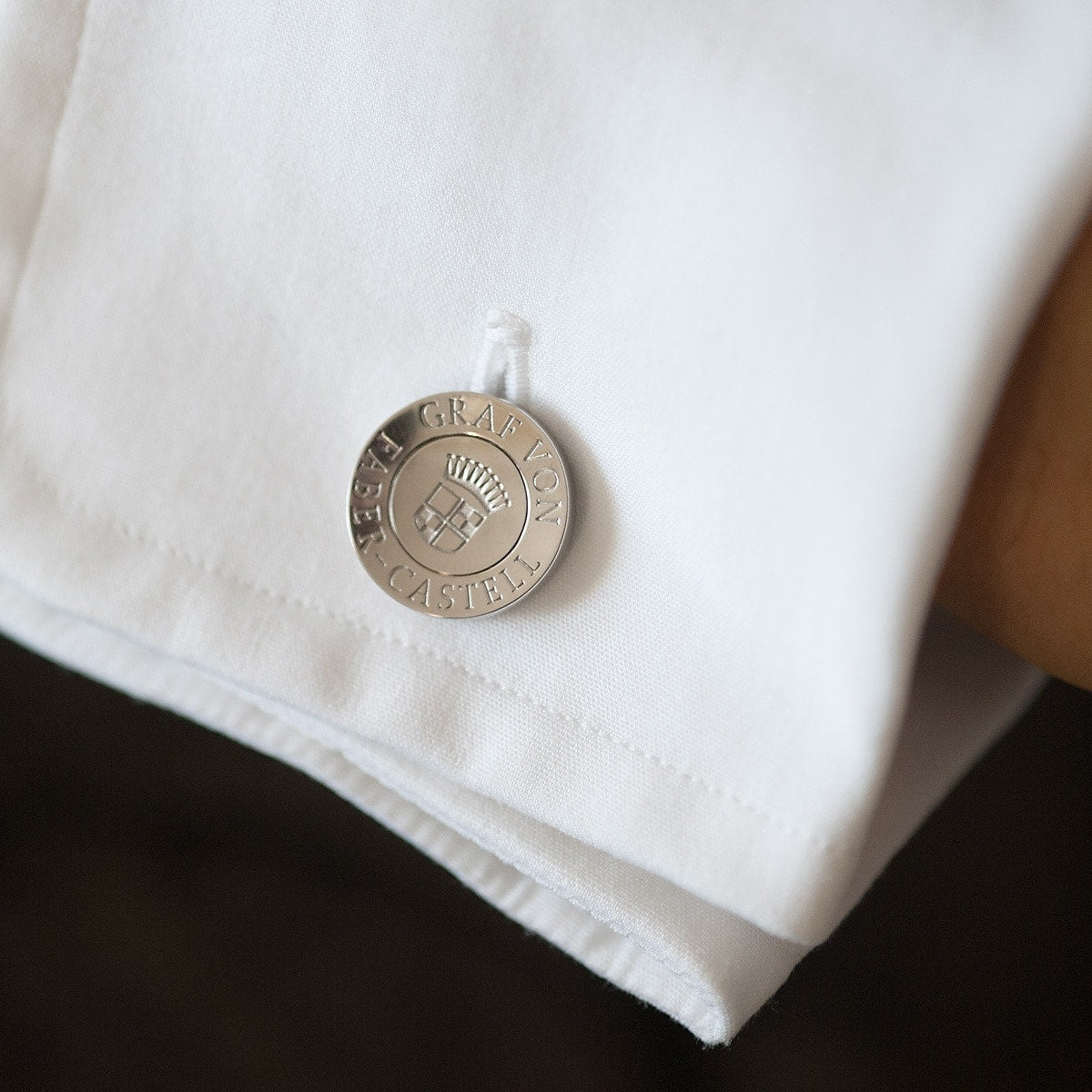 Graf von Faber-Castell, Cufflinks Set of 2, (platinum-plated)