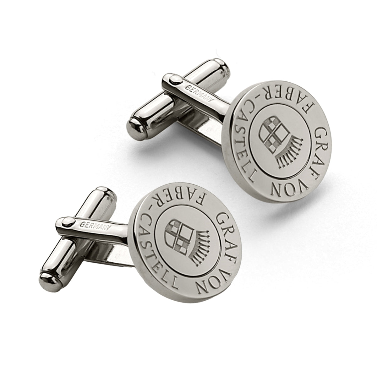 Graf von Faber-Castell, Cufflinks Set of 2, (platinum-plated)