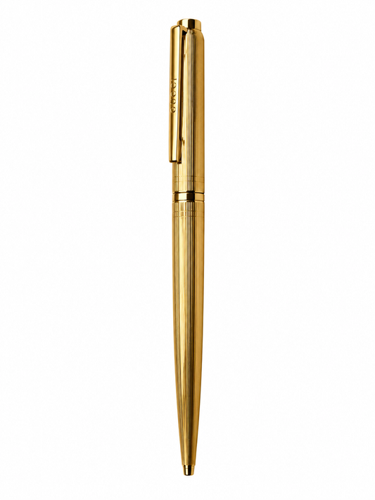 Gucci, Kugelschreiber mit Etui - Interlocking G, Gold