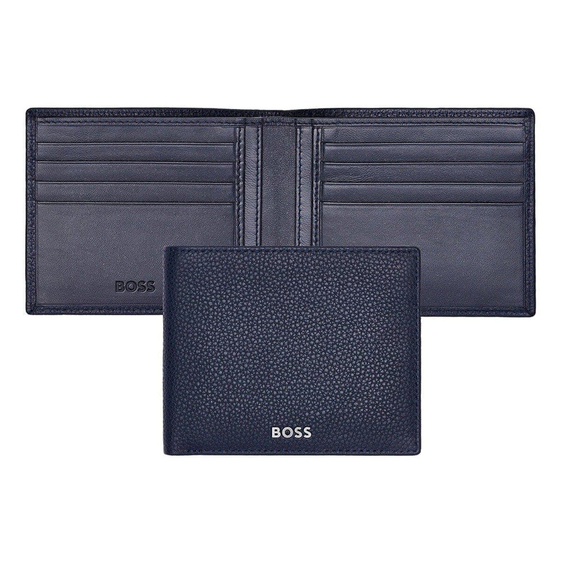 HUGO BOSS Brieftasche, Classic Grained, Navy, Gesamtansicht, 1