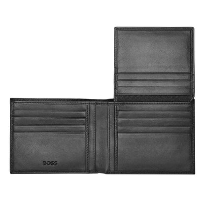HUGO BOSS Brieftasche, Classic mit Klappe Grained, Black, 5