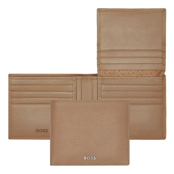 HUGO BOSS Brieftasche, Classic mit Klappe Grained, Camel