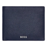 HUGO BOSS Brieftasche, Classic mit Klappe Grained, Navy, 4