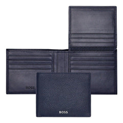 HUGO BOSS Brieftasche, Classic mit Klappe Grained, Navy