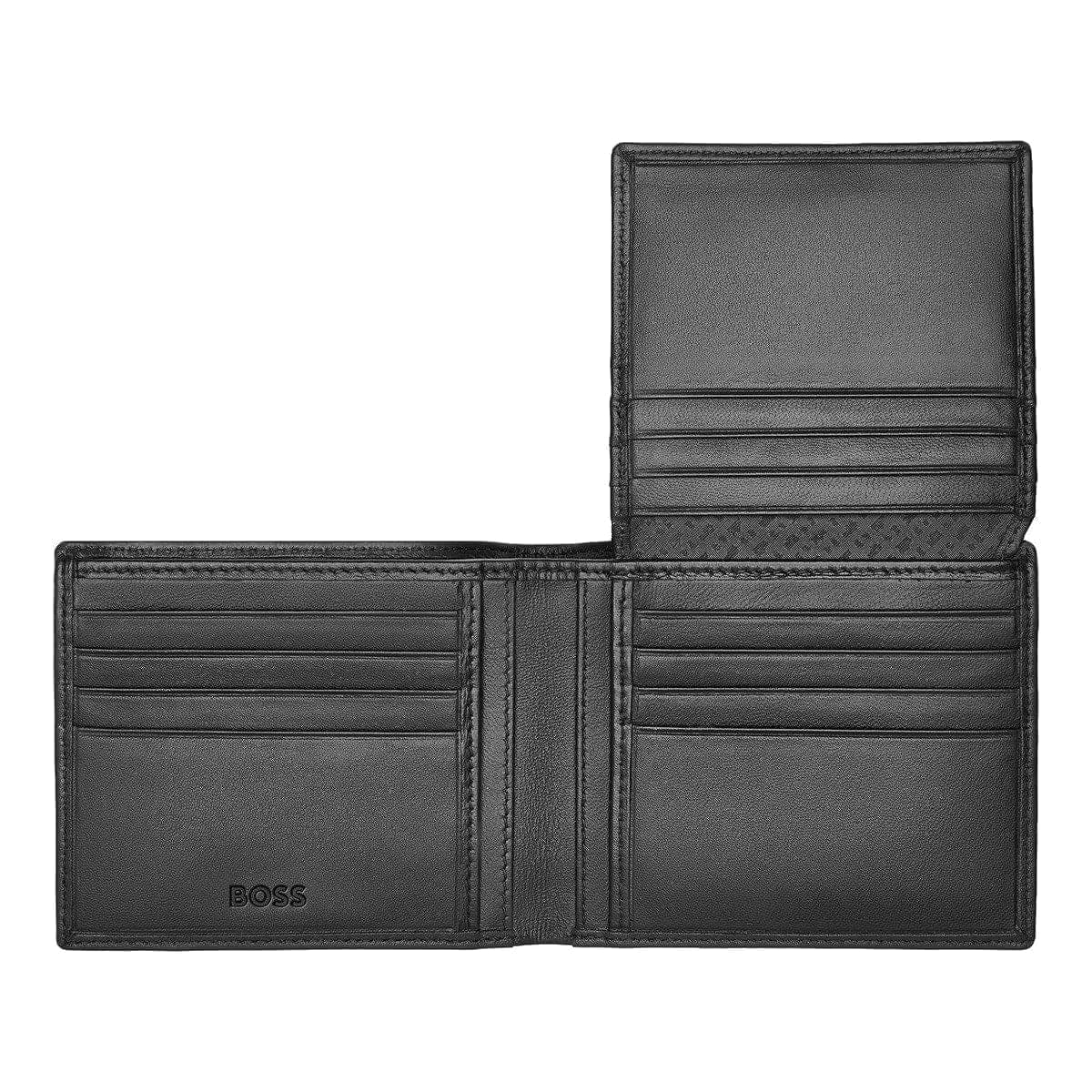 HUGO BOSS Brieftasche, Classic mit Klappe Smooth, Black, 5