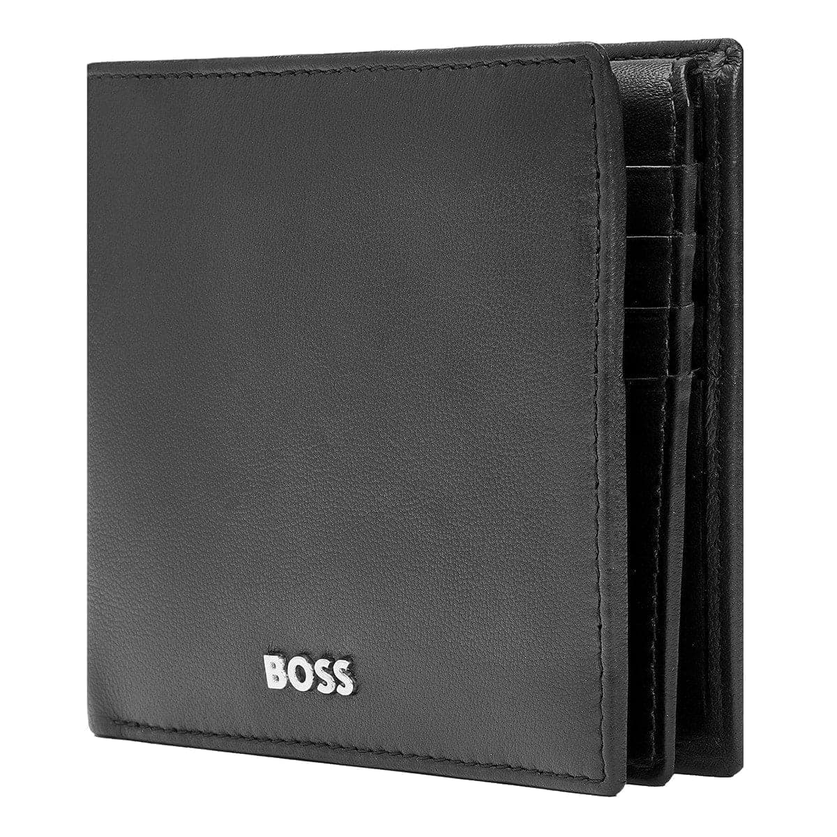 HUGO BOSS Brieftasche, Classic mit Klappe Smooth, Black, 7