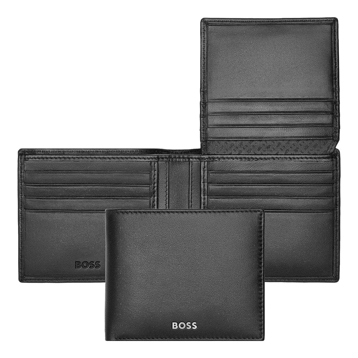 HUGO BOSS Brieftasche, Classic mit Klappe Smooth, Black, Gesamtansicht, 1