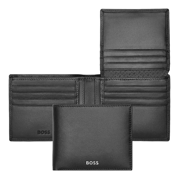 HUGO BOSS Wallet, Classic with Flap Smooth, Black