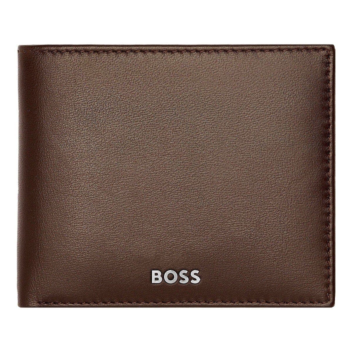 HUGO BOSS Brieftasche, Classic mit Klappe Smooth, Brown, 4