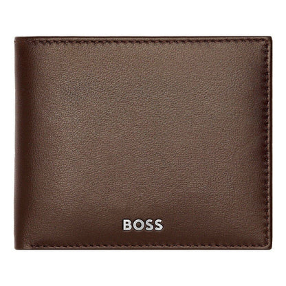 HUGO BOSS Brieftasche, Classic mit Klappe Smooth, Brown, 4