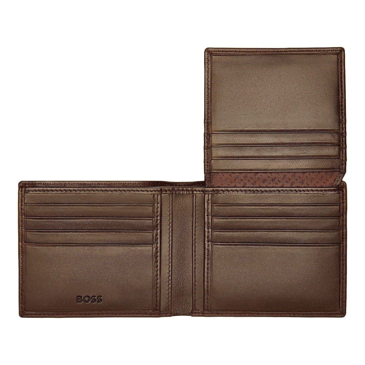 HUGO BOSS Brieftasche, Classic mit Klappe Smooth, Brown, 5