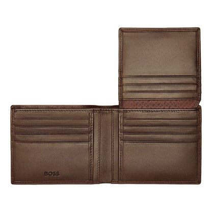 HUGO BOSS Brieftasche, Classic mit Klappe Smooth, Brown, 5