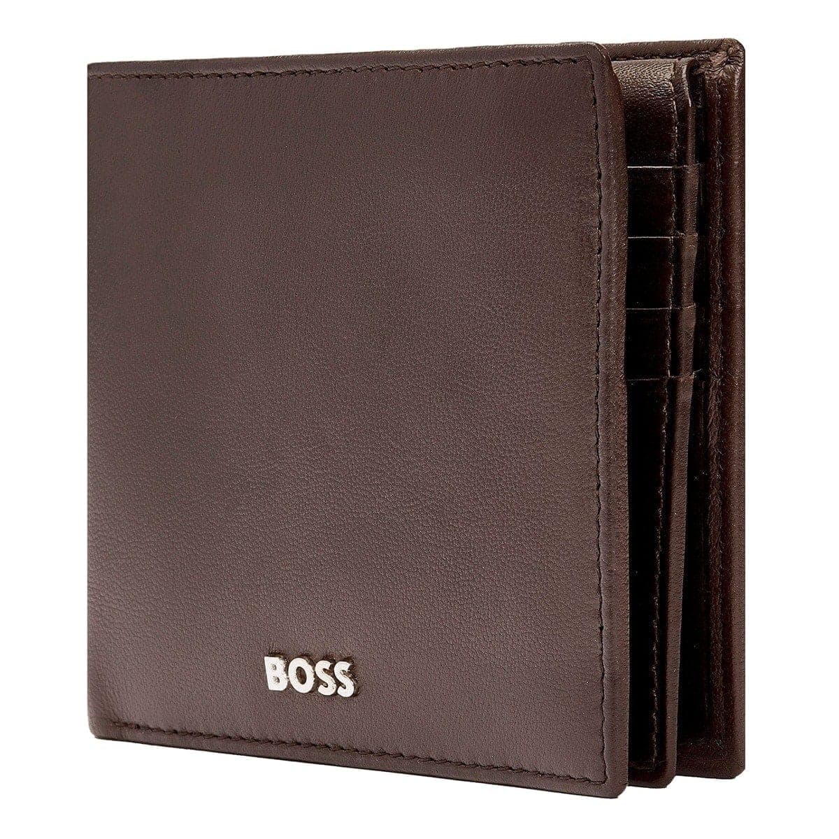 HUGO BOSS Brieftasche, Classic mit Klappe Smooth, Brown, 7