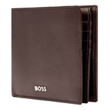 HUGO BOSS Brieftasche, Classic mit Klappe Smooth, Brown, 7