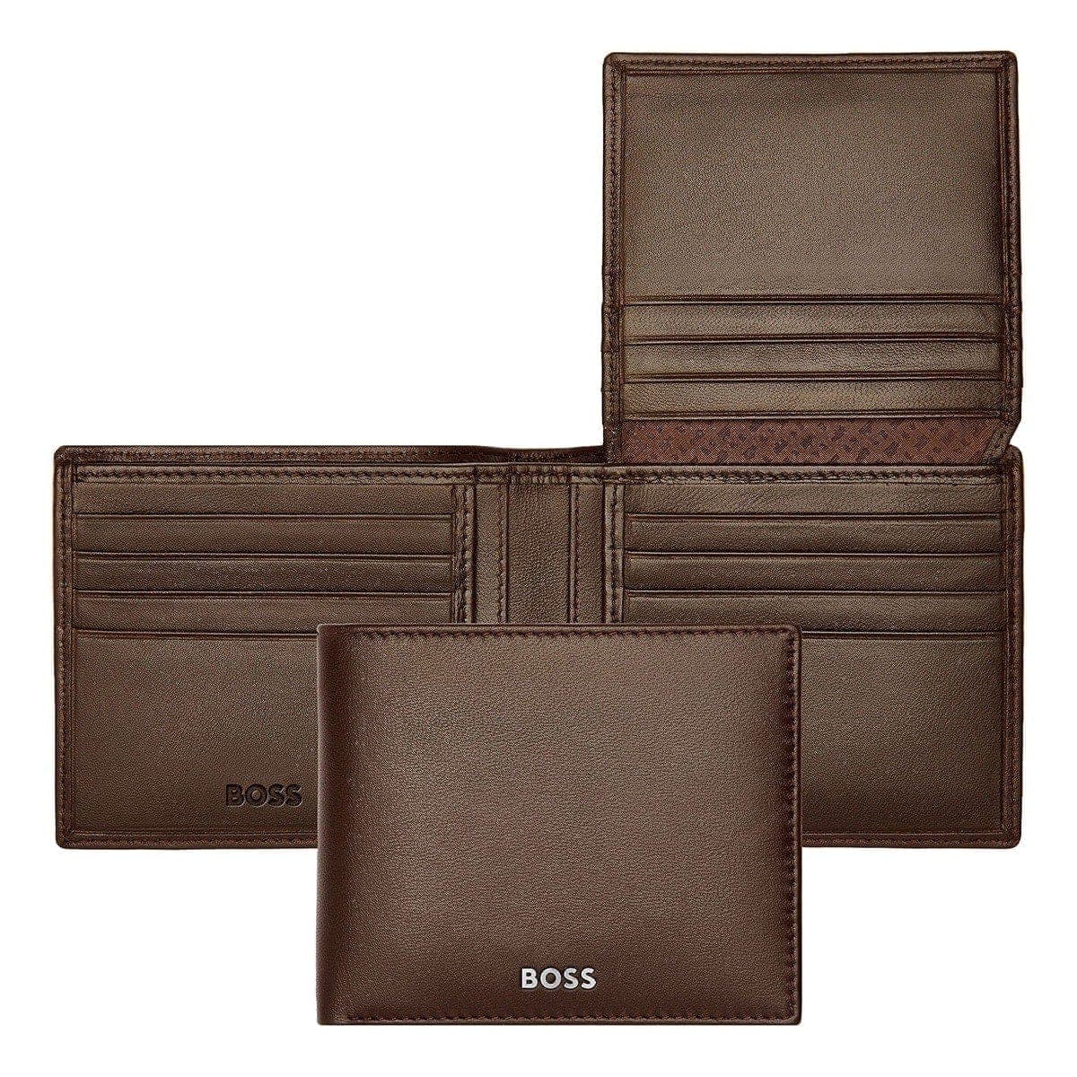 HUGO BOSS Brieftasche, Classic mit Klappe Smooth, Brown, Gesamtansicht, 1