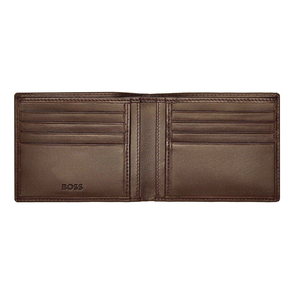 HUGO BOSS Brieftasche, Classic Smooth, Brown, 5