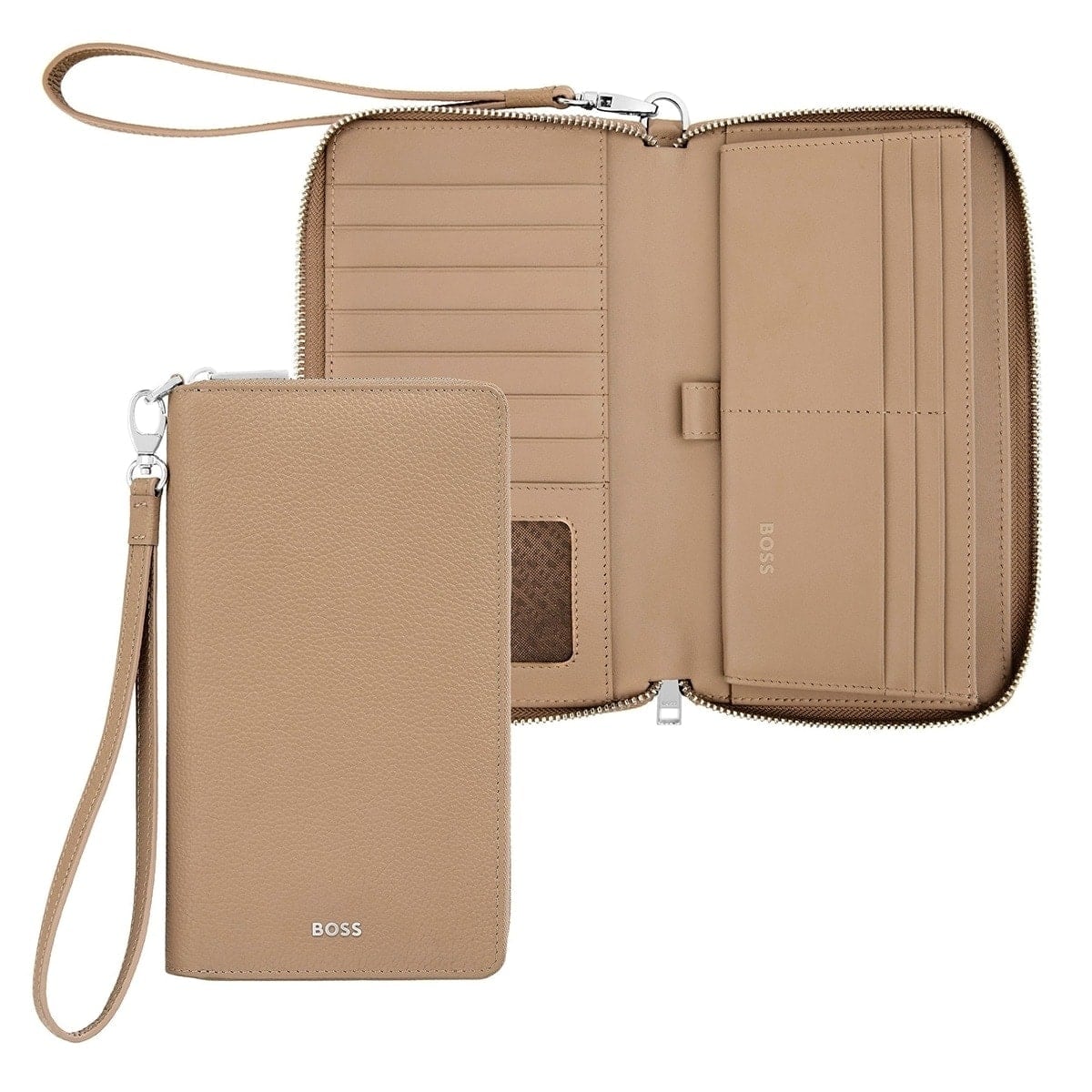 HUGO BOSS Brieftasche Classic Smooth, Camel