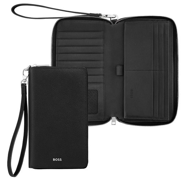 HUGO BOSS Brieftasche Classic Smooth, schwarz