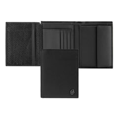 HUGO BOSS Brieftasche Double B Saffiano, Klappe, gunmetal